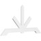 Ekena Millwork Vanguard Architectural Grade PVC Gable Bracket, 96"W x 48"H x 2"D x 6"F, 12/12 Pitch GBP096X48X0206VAN00 - alternate 1